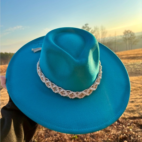 Teal Women\'s Fedora Hat main image 6